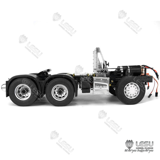 LESU1/14 Tamiya Truck MAN TGS Full Metal 6X4 Tractor Chassis Toy Model