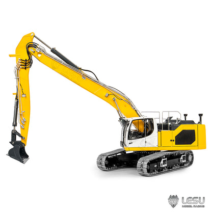 1/14 scale engineering remote-controlled hydraulic model CNC 7-way directional valve Aoue-945 long boom excavator BA-B0034