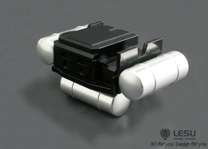 1/14 truck Tamiya tractor G-6061 simulation battery box gas tank DIY mud head modification wiring LESU