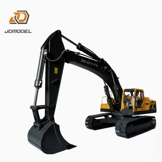 JDMODEL 1/14 Remote Control Hydraulic Metal Excavator Model JDM-106