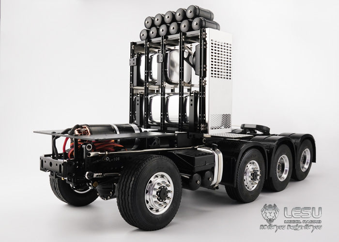 LESU 1/14 Tamiya Scania R470 R620 heavy tractor truck 8X8 full drive differential lock axle finished chassis remote control model
