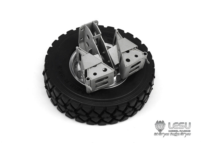 1/14 truck spare tire rack wheel anti-slip set G-6152 Tamiya mud head DIY tractor model LESU