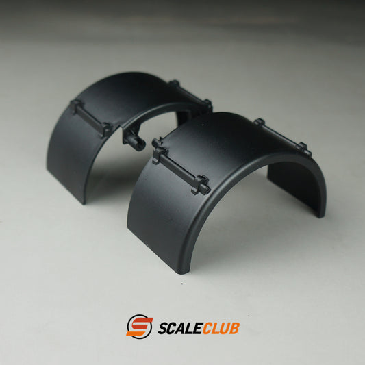 1 pair of Scaleclub models for Tamiya 1/14 RC tractor truck dump truck single axle fender decoration upgrade modification parts
