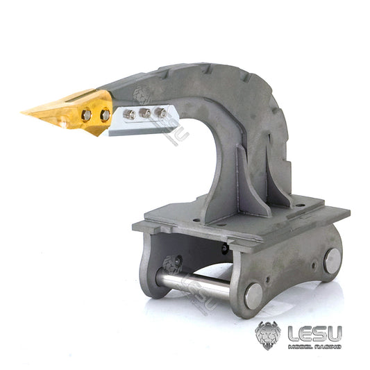 LESU 1/14 simulation hydraulic excavator PC360, wheel excavator, small short tail modified quick-detachable metal curved blade ripper attachment