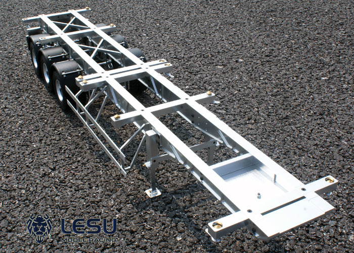 LESU1/14 Tamiya truck Maersk semi-trailer model 20 feet 40 feet trailer container chassis frame trailer