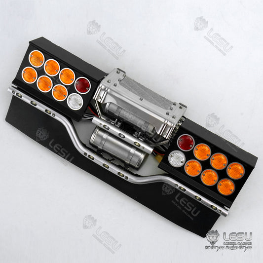 1/14 truck toy tail beam tail light gas tank set warning light Tamiya tractor R620 R470LESU