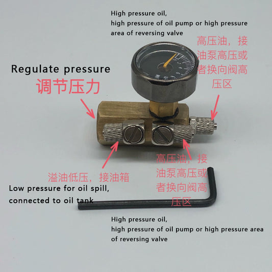 XDRC Miniature All-Copper Overflow Valve Hydraulic Excavator Model Loader Model