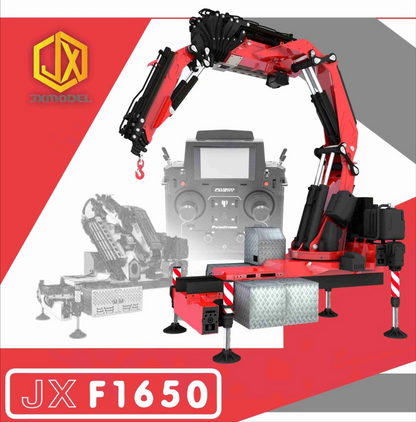F1650 Truck Mounted Crane - JXmodel Truck Remote Control Tractor Truck Hydraulic Engineering Machinery Top