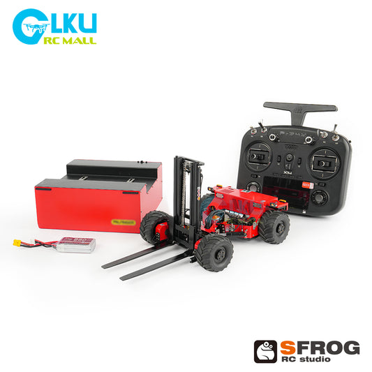 1/14 Scale RC Forklift SFROG-BM214 4WD Hydraulic Remote Control Construction Vehicle with Light & Sound