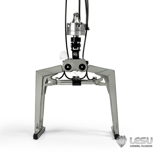 LESU 1/14 Truck Remote Control Model Metal Toy Hydraulic Roll-on/Roll-off Crane Full Unloading Truck LS-A0047 Brick Clamp