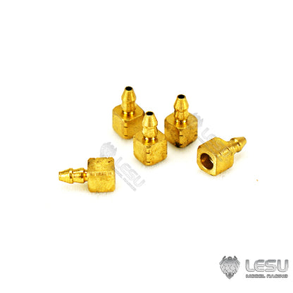 1/14 engineering machinery hydraulic model hydraulic component Y-1539 copper pipe welding parts suitable for outer 3 inner 2LESU