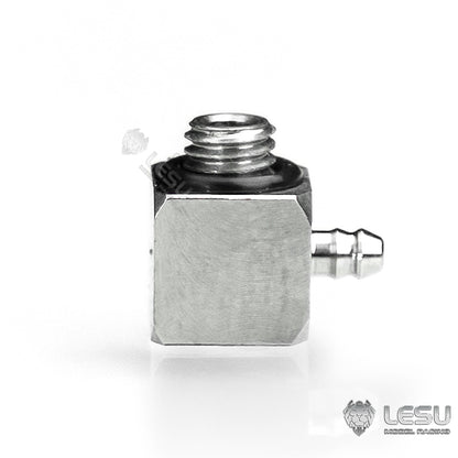 LESU Y-1565-B modified stainless steel precision M2 elbow nozzle suitable for nylon 2*1MM oil pipe