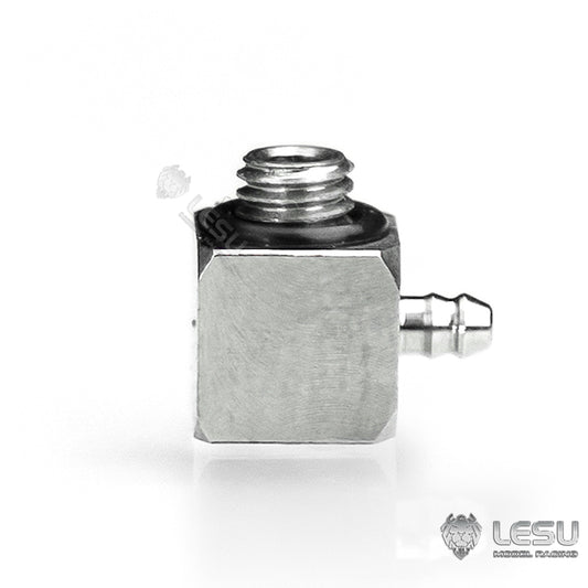 LESU Y-1565-B modified stainless steel precision M2 elbow nozzle suitable for nylon 2*1MM oil pipe