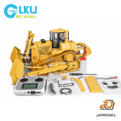 JDMODEL 1/14 Remote Control Hydraulic Bulldozer Model Hydraulic Engineering Vehicle JDM-98