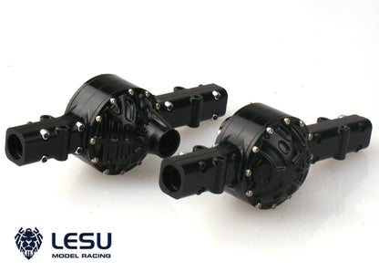 1/14 Truck Q-9062 Tamiya Tractor Mud Axle Metal Original Rear Axle Shell Set LESU Model Accessories