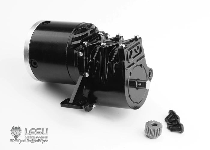 LESU1/14 truck Tamiya tractor gearbox F-5016 high torque second gear gearbox with transfer DIY dump truck