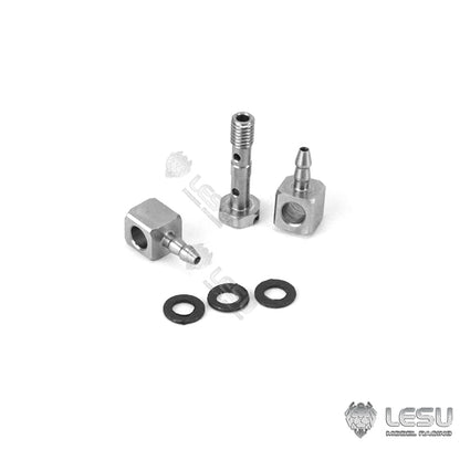 Hydraulic model modified stainless steel precision M3 threaded joint elbow nozzle nylon oil pipe installation LESU