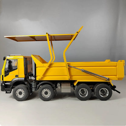 MD Model 1/14 Electric Remote Control Car Iveco 8X4 Dump Truck Engineering Truck