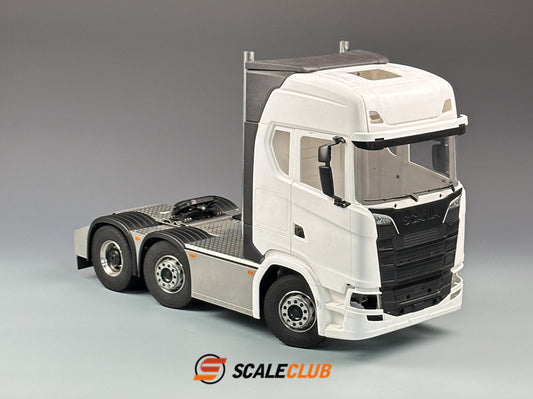 Scaleclub 1/14 Tamiya Scania 770S R620 R730 6x2 chassis with two-wheel steering and rear axle lift