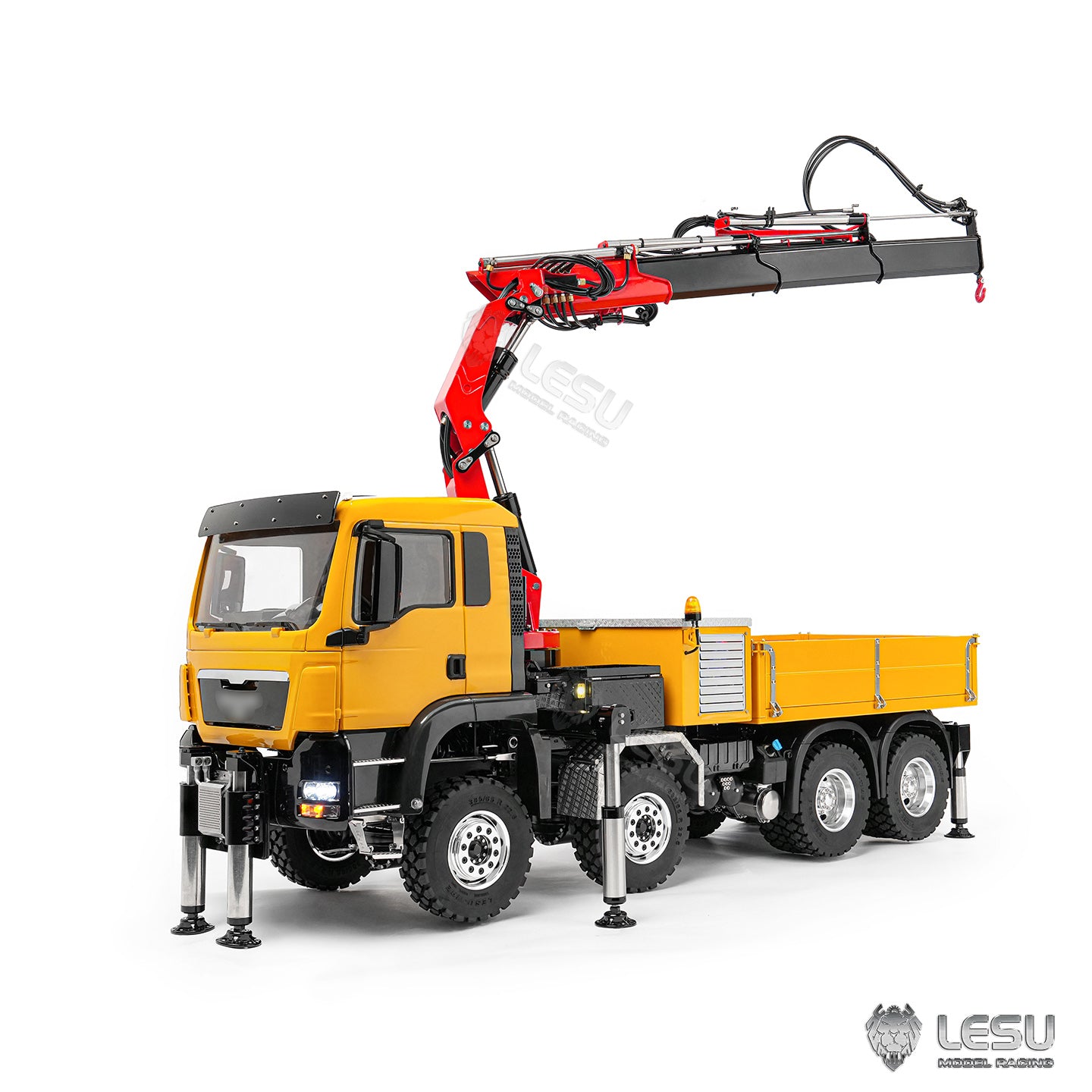 LESU 1/14 TGS 8x8 truck-mounted crane loader, can be equipped with a boom lift LS-Z0082 LESU