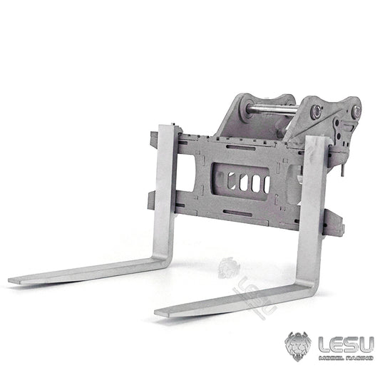 LESU 1/14 Engineering Hydraulic Excavator CAT 374F Modified Quick Change Metal Fork Attachment