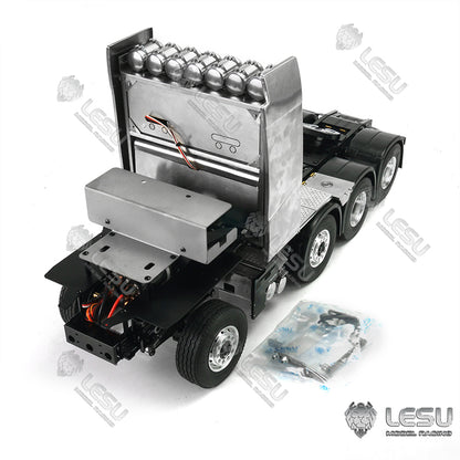 LESU 1/14 Truck Model Toy FH16 Heavy Towing Chassis 8X8 Full Drive Differential Lock Axle