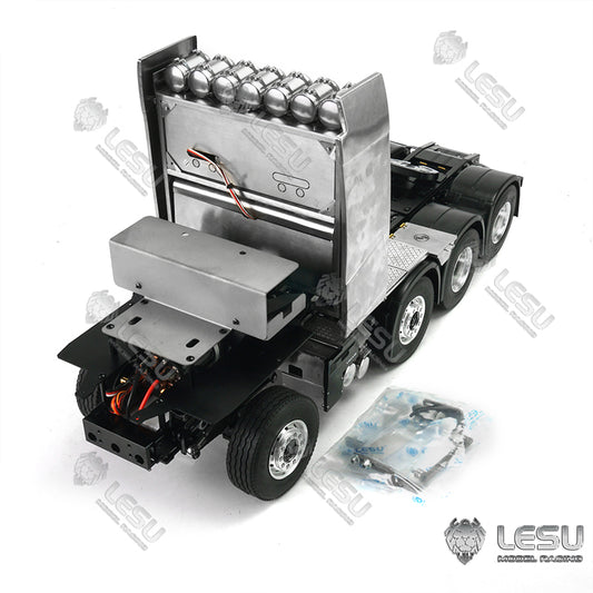 LESU 1/14 Truck Model Toy FH16 Heavy Towing Chassis 8X8 Full Drive Differential Lock Axle