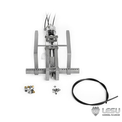 LESU 1/14 Truck Remote Control Model Metal Toy Hydraulic Truck Crane Folding Fork LS-A0048