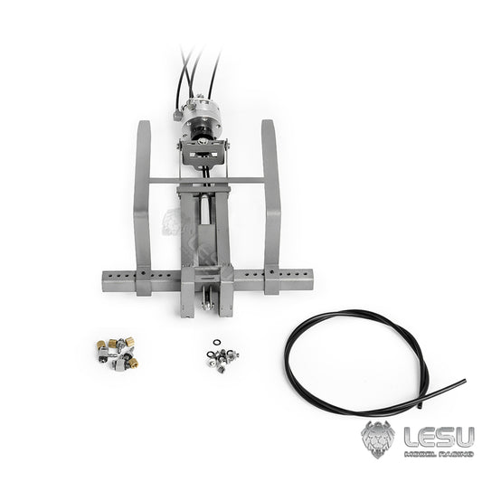 LESU 1/14 Truck Remote Control Model Metal Toy Hydraulic Truck Crane Folding Fork LS-A0048