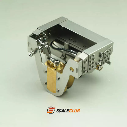 Scaleclub Model Metal Hydraulic Lifting Bridge with Gas Tank Tail Beam Set TSQWL-TY-1 for 1/14 RC Truck Trailer Truck Van