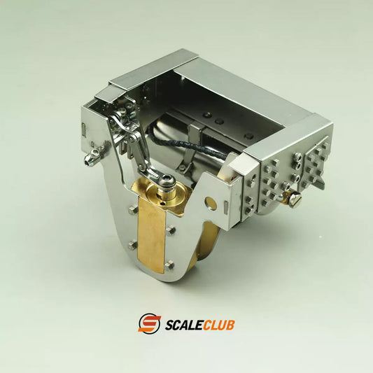 Scaleclub Model Metal Hydraulic Lifting Bridge with Gas Tank Tail Beam Set TSQWL-TY-1 for 1/14 RC Truck Trailer Truck Van