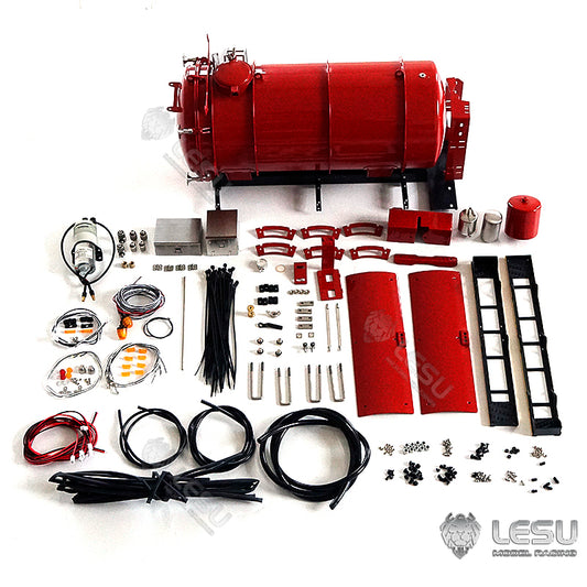 LESU 1/14 manure truck model toy simulation fixed metal vacuum tank LS-A0032