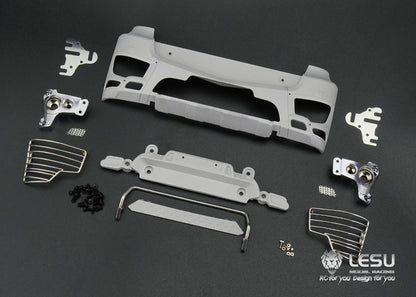 LESU 1/14 Truck Metal Chin Bumper AROCS 3363 3348 Mud Truck Shell RC Accessories