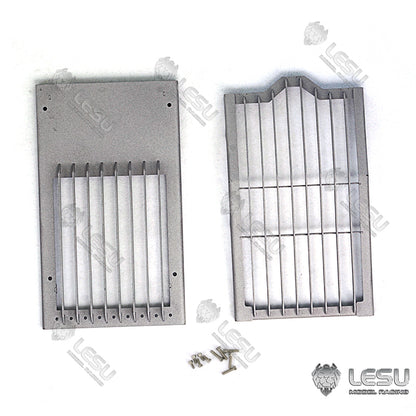LESU 1/14 C374F excavator cab upper and lower guardrails can be equipped with headlights DIY excavator modification parts