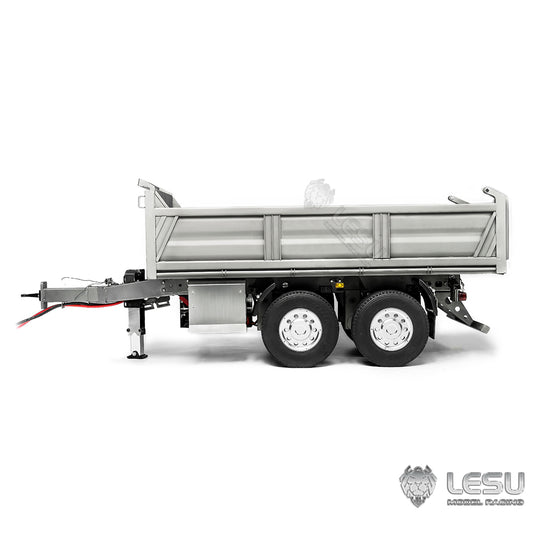 LESU 1/14 dump truck with central hydraulic cylinder lifting CNC bucket LS-A0051-A
