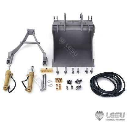 LESU 1/14 Engineering Hydraulic Excavator CAT 374F Modified Quick Change Hydraulic Grab Bucket Attachment