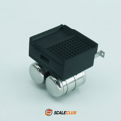 scaleclub 1/14 Tamiya Volvo truck upgrade exterior decoration accessories battery box gas tank