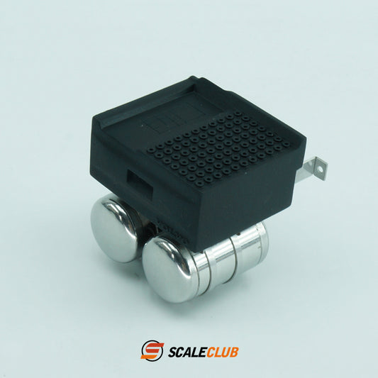 scaleclub 1/14 Tamiya Volvo truck upgrade exterior decoration accessories battery box gas tank