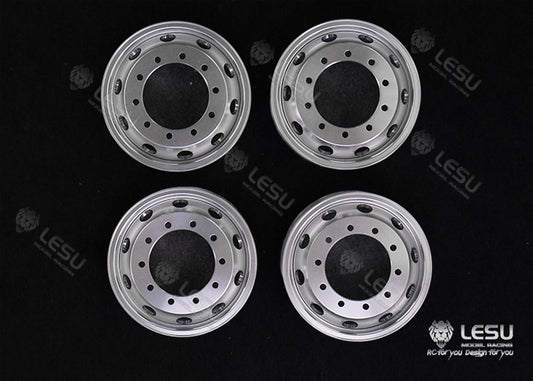 1/14 truck aluminum alloy metal wheel hub W-2048 new wheel side reduction rear axle dedicated model LESU