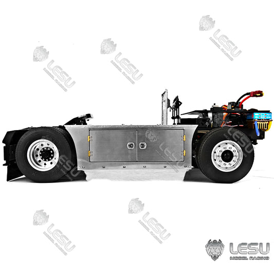 LESU 1/14 Truck Four Airbag Suspension Large Travel High Profile Scania 4X4 Tractor Chassis