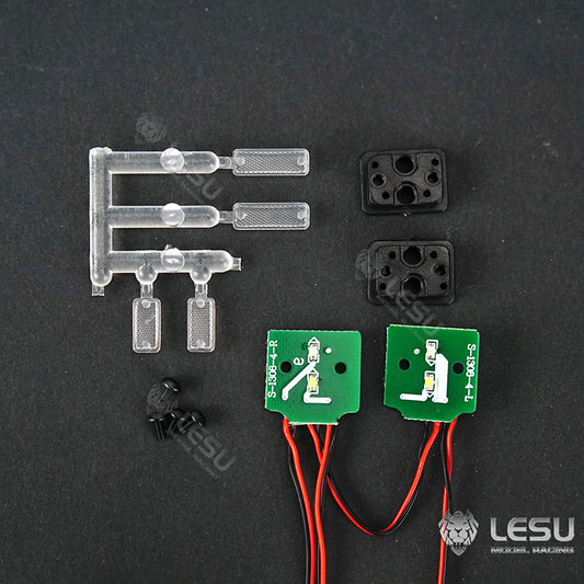 LESU 1/14 simulation model engineering crawler Bobcat skid steer loader rear taillight turn signal DIY modified taillight