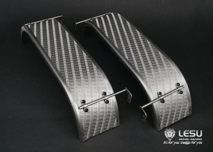1/14 Truck Double Axle Fender S-1243 Rear Wheel Sand Plate Tamiya Mud Truck Dump Truck Model Accessories LESU