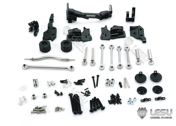 1/14 simulation truck model Tamiya modified accessories X-8022-A steering axle shock absorber airbag suspension LESU