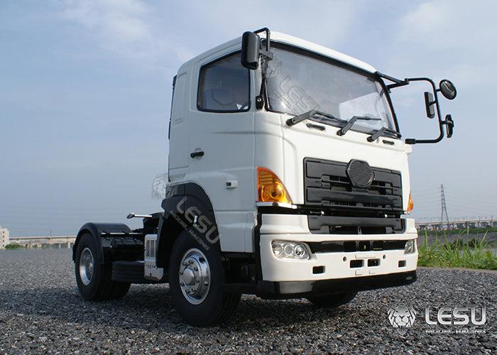 LESU 1/14 Tamiya model Hino tractor 4X2 metal chassis simulation remote control model toy