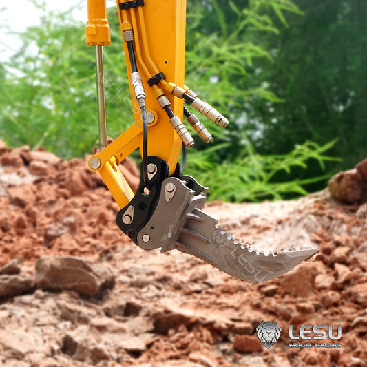 LESU 1/14 simulation hydraulic excavator PC360, wheel excavator, small short tail modified quick release straight blade ripper accessories