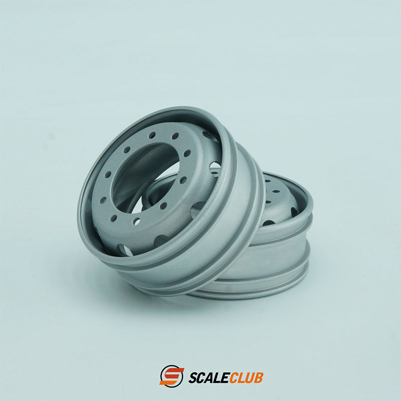 Scaleclub 1/14 Tamiya tractor truck dump truck classic 10 large round hole aluminum alloy wheel hub