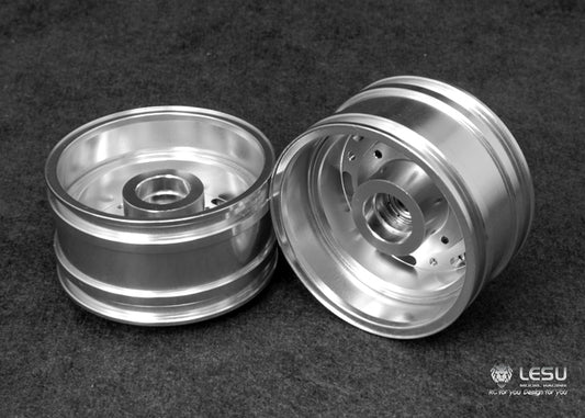 1/14 American truck front wheel hub aluminum alloy material W-2045 King tractor global route and other upgrades LESU