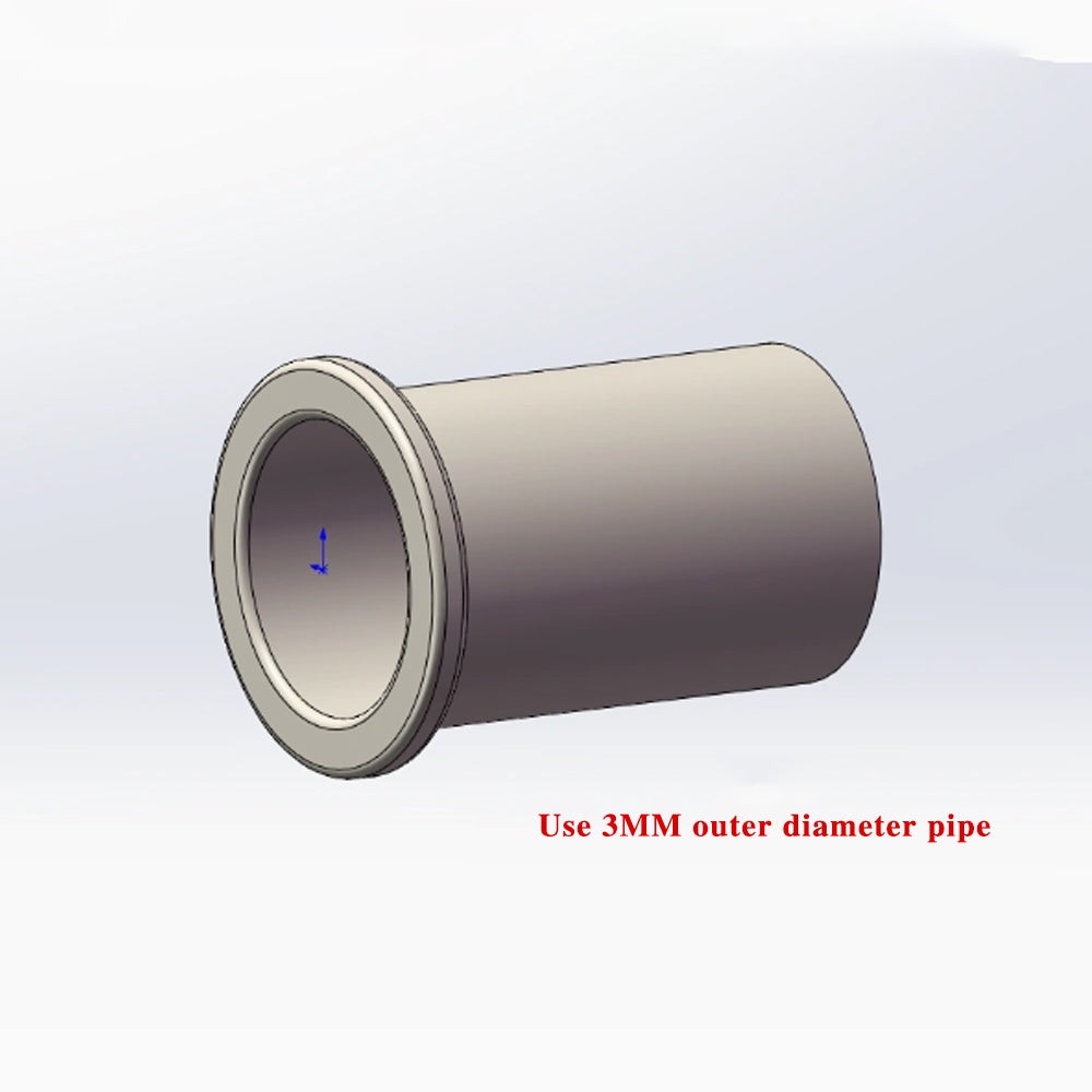 Hydraulic model nozzle with fixed sleeve nylon tube sleeve