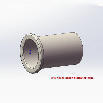 Hydraulic model nozzle with fixed sleeve nylon tube sleeve