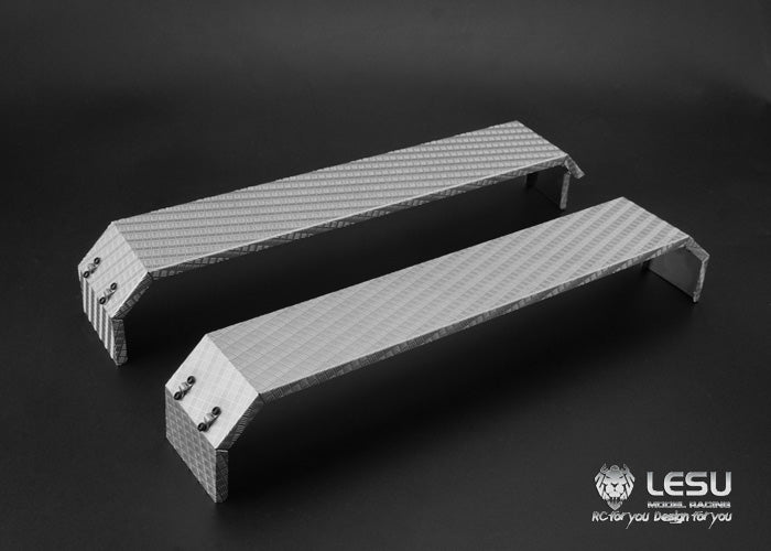1/14 Truck Three-axle Fender LS-20160901-A-6 Stainless Steel Sand Plate Heavy Towing DIY Engineering Vehicle Model